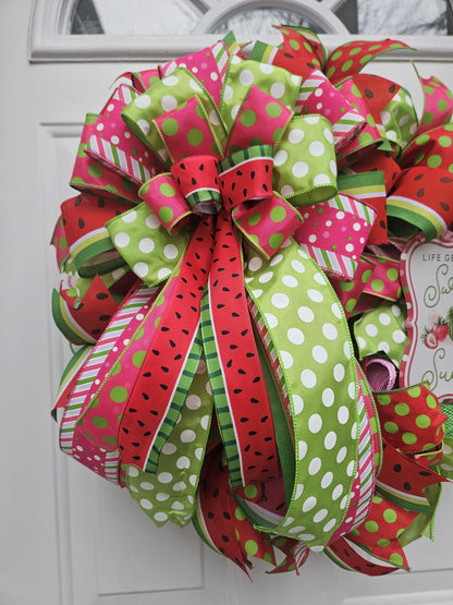 Watermelon Wreath, Life Gets Sweeter in the Summer, Summer Wreath, Cute Wreath, Welcome Wreath, Welcome Summer Wreath